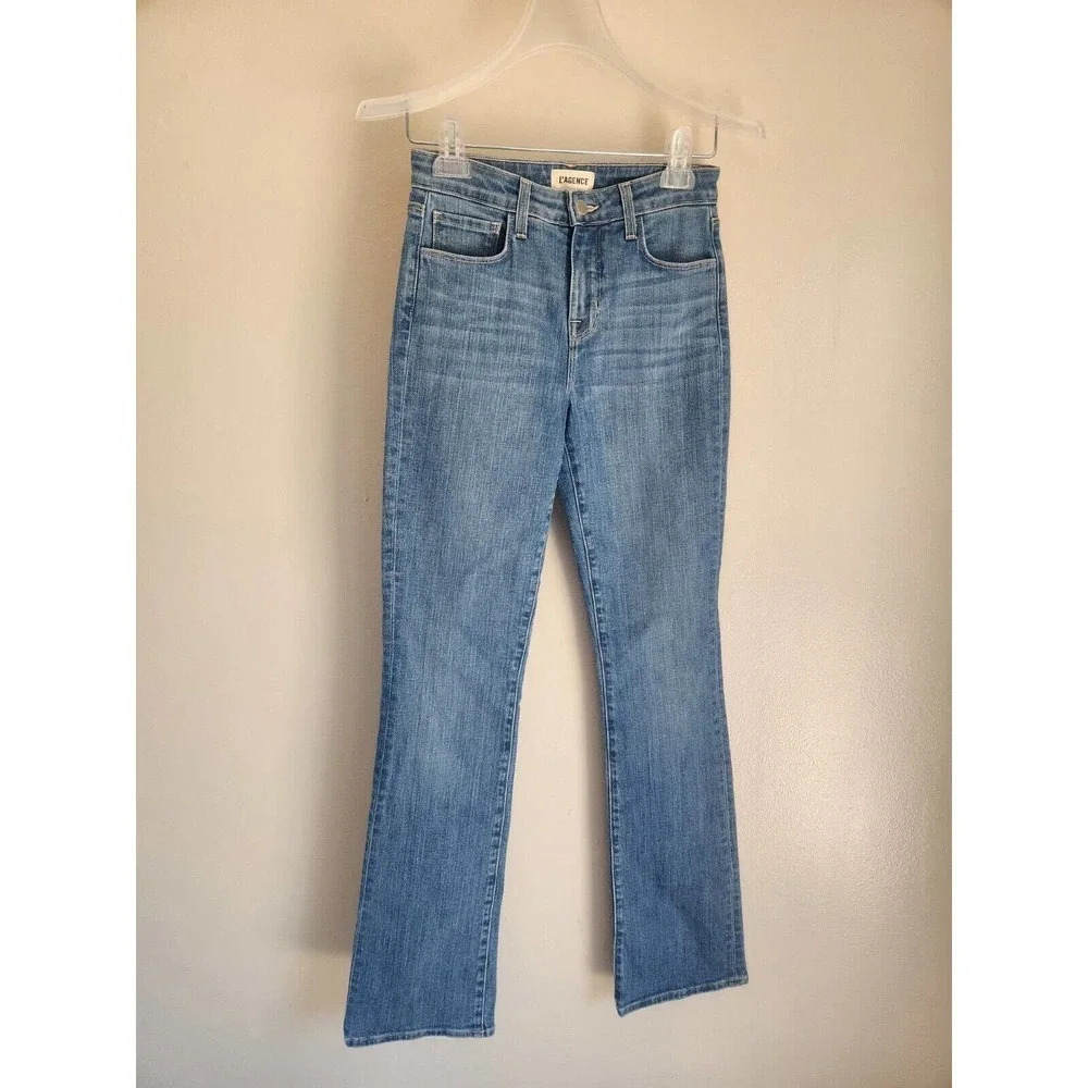 NWOT L'Agence Mid-rise Straight Leg Jeans Size 25